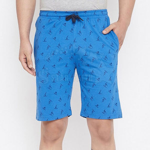 Pantalones cortos informales con estilo para hombre, mezcla de algodón hasta la rodilla con cordón para deportes al aire libre, pantalones cortos informales para hombre - Product Image 1