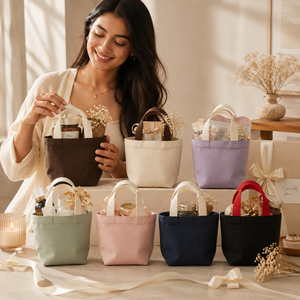Mini Cotton Canvas Hamper Bag Sample Kit 7 Colours 330 GSM Gift Packaging - Product Image 3