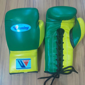 Nuevos guantes de boxeo ganadores profesionales Gemelos Boxeo Cuero genuino MMA Muay Thai Sparring Kick Boxing Guantes - Product Image 1