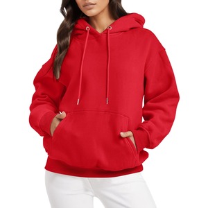 Sudaderas Personalizadas de Alta Calidad para Invierno, de Algodón/Poliéster, con Logotipo Personalizado en la Parte Delantera, Diseño Liso con Cordón Blanco para Mujer - Product Image 4