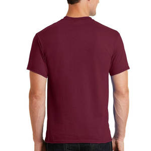 Personalizable OEM Hombres Camiseta de cuello redondo 100% Algodón Impreso Diseño en blanco Tela de punto - Product Image 4