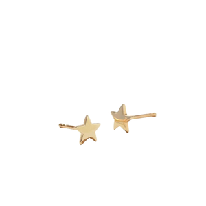 Mini Pendientes de Estrella Pequeños, Oro de 14K, Diseño Minimalista, Multiperforación, Encantadores, Joyería de Alta Calidad para Mujer, Regalo para Fiesta - Product Image 1