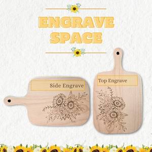 Planche à découper et plateau de service en bois - Durable, lavable au lave-vaisselle - Product Image 2