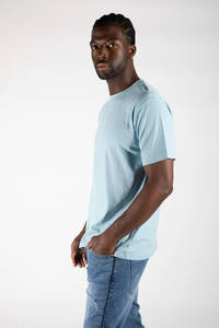 T-shirt Homme 100% Coton Coupe Slim Manches Courtes Respirant avec Lettres – Fabricant Fournisseur OEM Marque Privée Export Personnalisé - Product Image 3