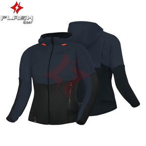 Sweat à capuche zippé unisexe pour moto, veste de motard, doux, chaud, respirant, polaire pour la conduite, vêtement décontracté à manches longues, toutes saisons, FLASH GEAR - Product Image 3