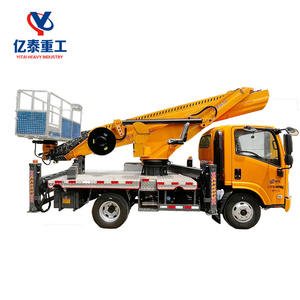 Низкая цена, высотная летная Рабочая платформа, гидравлический телескопический пилотируемый подъемник с высокопрочной алюминиевой корзиной - Product Image 1