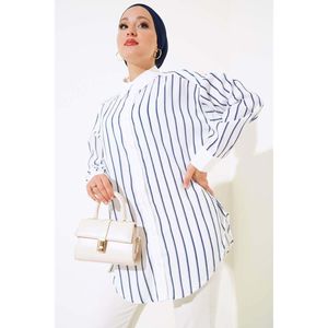 Blusa Azul Marino para Mujer con Diseño Elegante y Corte Regular, Origen TR, Tallas 36-40 - Product Image 4