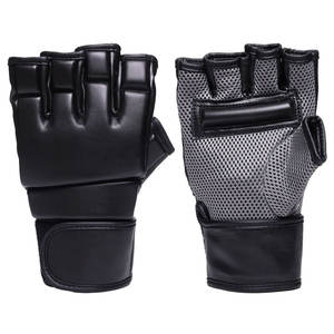 Guantes de MMA y Kickboxing de medio Dedo de calidad superior recién llegados hechos de cuero para uso en exteriores - Product Image 1