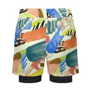 Pantalones cortos deportivos transpirables de estilo callejero para hombre, pantalones cortos deportivos de verano, diseño liso, logotipo personalizado, estilo propio, pantalones cortos deportivos transpirables - Product Image 2