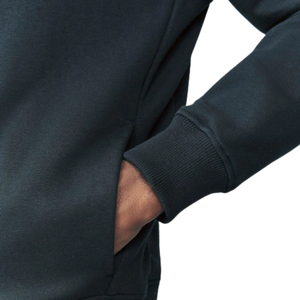 Sweat à capuche zippé bleu marine foncé pour hommes et femmes, sweat-shirt à capuche uni décontracté, polaire chaud, manches longues, streetwear d'hiver, vêtements de tous les jours - Product Image 5