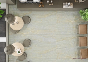 Carreaux de porcelaine émaillée au design italien moderne Onice Earth Natural Anti-Slip pour les applications scolaires de Villa Mall - Product Image 3