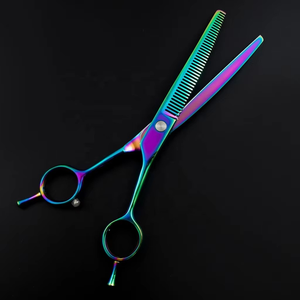 Tijeras Profesionales de Acero Inoxidable para Peluquería, Ligeras, con Punta Afilada, para Cortar y Entresacar Cabello - Product Image 2