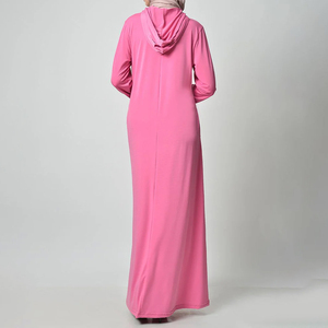 Abayas pour femmes musulmanes, hijab, modestes, simples, en mousseline de soie, respirantes, robes formelles, grande taille, sur mesure, de haute qualité, vente en gros, style A - Product Image 2