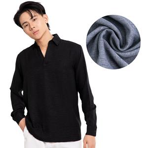 Chemise à manches longues pour homme, imprimée, séchage rapide, style vintage Vietnam, décontractée, en polyester/coton, compression personnalisée ODM, 220g - Product Image 1