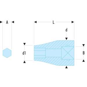 Porte-embouts à ressort Facom 1/2'' pour embouts de perçage polyvalents - Product Image 2