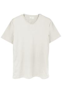 เสื้อยืดคอวีใส่ได้ทั้งชายและหญิงผ้าฝ้าย100% ระบายอากาศได้ดีและน้ำหนักเบาผ้าถักนุ่มสบาย - Product Image 5