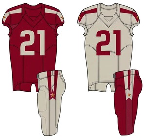 Camisetas de fútbol de poliéster de alta calidad, camiseta Reversible de práctica de fútbol americano, uniformes de sublimación al por mayor, deporte de talla grande - Product Image 2