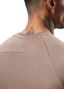 T-shirt décontracté personnalisé pour homme, col rond, coupe ample, manches courtes, imprimé lettres, 100 % coton peigné anti-boulochage, sérigraphié - Product Image 5