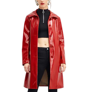 Manteau court en cuir de laine pour femmes à manches longues épais et chaud pour l'extérieur Caractéristique respirante pour filles et dames - Product Image 1