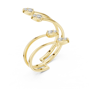 Anillos de diseño 14K Twist en acero inoxidable - Product Image 5