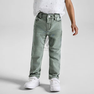 High Quality Men's Business <b>Jeans</b> Custom Thick Spring Style Formal Mid Waist Medium Wash Midweight Breathable Zipper Fly - Product Image 4
