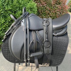 Sillín de montar a caballo ligero, Material de cuero personalizado, mejor diseño, Color negro, novedad - Product Image 6