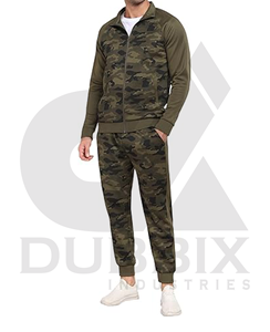 ชุดกีฬาซิปเต็มลำลองสำหรับผู้ชายชุดวอร์มวิ่งแขนยาวชุด2ชิ้นพิมพ์ลายระบายอากาศเป็นมิตรกับสิ่งแวดล้อมบวก - Product Image 2