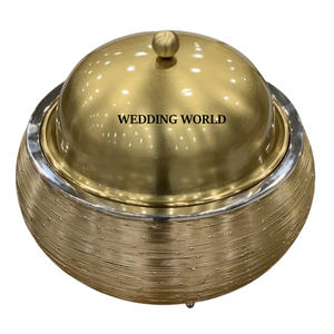 La última tendencia, calentador de alimentos de Metal, forma redonda, vajilla de Ramadán, cazuela, superventas, recién llegado, olla caliente de Metal - Product Image 4