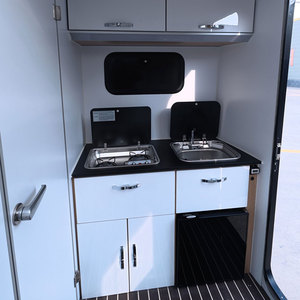 Nuevo Anuncio: Remolque Ligero para Campamento, Remolques de Viaje Pequeños con Cocina y Techo Panorámico para Acampar y Viajar - Product Image 4