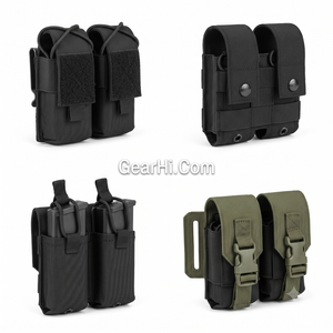 Funda de perfil bajo para cargador de pistola ELP de 9 mm - Portacargador híbrido de nailon con clip y cierre de hebilla y 1 compartimento - iMade Industries - Product Image 3