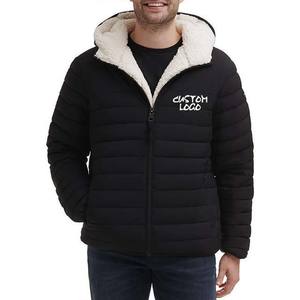 <b>Men's</b> Lightweight Canvas Stand Collar Puffer Jacket Winter Quilted Bubble Down <b>Coat</b> with Windproof Feature - Product Image 1