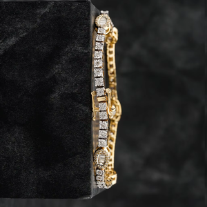 Nueva llegada 5MM Iced Out Tennis pulsera collar Moissanite Diamond 925 Silver Tennis-pulsera Hip Hop joyería - Product Image 2