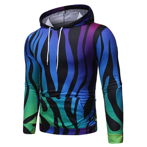 Sudadera con capucha de mezcla de algodón informal para hombre, ropa de calle Digital con estampado de invierno, bolsillo de colores divididos, talla grande, con capucha <span class=keywords><strong>Plus</strong></span> - Product Image 2