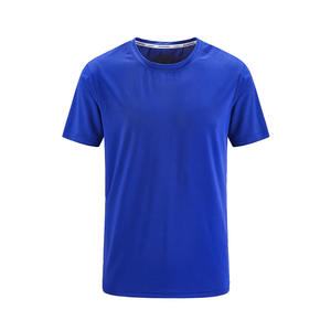 84% Polyester 16% Spandex Logo personnalisé respirant col rond t-shirt Gym Sports extérieur hauts entraînement t-shirt - Product Image 4