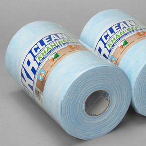 Krclean 200 Sheets Blue 20x20cm 1-Ply Kitchen Wipes Absorbent Paper Towel Roll for Cleaning Kitchen Surfaces - Product Image 4