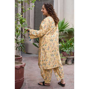 Camisa de Lino con Estampado Floral SL-62007 con Decoración de Borlas (1 Pieza) - Product Image 3