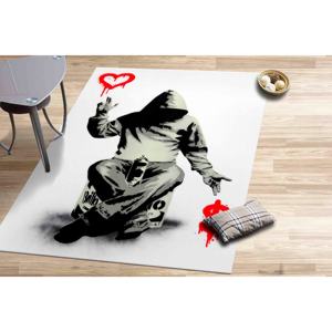 Alfombra con Estampado de Grafiti de Dinero de Banksy: Arte, Comodidad y Estilo Combinados, Alfombra de Terciopelo - Product Image 4
