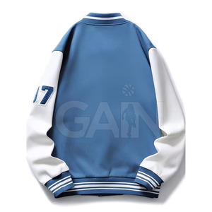 Veste Letterman de haute qualité à bas prix avec logo personnalisé Veste Letterman grande taille personnalisée pour hommes - Product Image 2