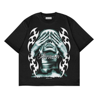 Camisetas para Hombre con Estampado DTG Personalizado, Camisetas Holgadas de Algodón de Alta Calidad y Estilo