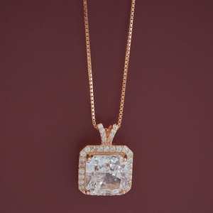 Vintage Rhodium-Plated Diamond & Pearl Pendant on <b>Rope</b> <b>Chain</b> 92.5 Silver Bezel Setting Animal Shape - Product Image 6