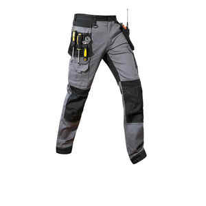 Men's Quality Mid Running Wear Pants Hi Vis Visibility Fashion Clothing Embroidered Reflective Safety <b>Work</b> <b>Trousers</b> Canvas - Product Image 4