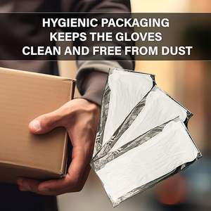 2025ถุงมือทำงานเคลือบฝุ่นกันฝุ่นและฝุ่นสีดำสีเทาใช้ในบ้านสำหรับผู้หญิงผู้ชายถุงมือนุ่มดูแลกันฝุ่นกันลื่น - Product Image 4
