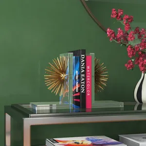 ที่ตั้งหนังสือโลหะสีดำหรูหราสำหรับสำนักงานและโรงเรียนชั้นหนังสือคู่วางโดย Zahid - Product Image 5