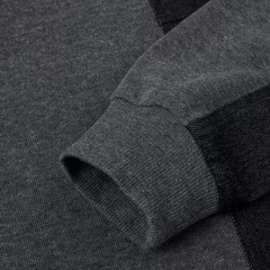 Sweat à capuche décontracté surdimensionné en mélange polyester/coton pour homme, taille haute, cordon de serrage, uni, pull-over brodé - Product Image 5
