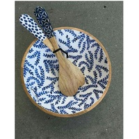 Bol en bois moderne et écologique, style actuel, mini, pour restaurant, salade et usage domestique, finition artisanale de haute qualité, ensemble pour café