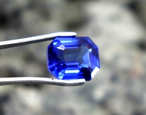 CGI certificado zafiro azul piedra preciosa suelta natural increíble 10CT zafiro facetado piedra preciosa superior corte esmeralda zafiro de Ceilán - Product Image 4