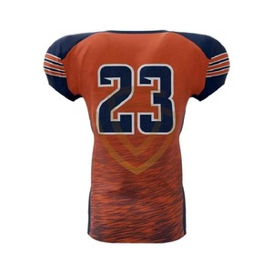 Uniforme de Fútbol Americano Personalizado 2025 con Logotipo Impreso en la Parte Delantera para Hombre, Alta Calidad, Talla Grande, Manga Corta, 100% Poliéster, Colores Personalizados - Product Image 5