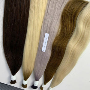 Precio de Fábrica 100g a Granel Cabello Humano Virgen Remy de Vietnam para Extensiones Liso Doble Trama a Máquina en Todos los Colores 60cm - Product Image 1