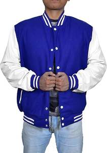 Nuevas chaquetas universitarias Versity para hombre, última chaqueta OEM personalizada de talla grande para hombre, cuero bordado universitario de estilo largo para invierno - Product Image 3