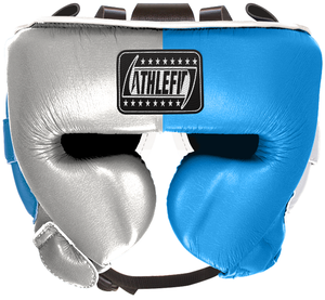 Protector de cabeza de cuero personalizado, protectores de cabeza ganadores para boxeo y entrenamiento de artes marciales, casco protector facial - Product Image 5